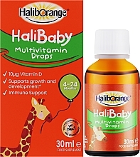 УЦЕНКА Мультивитамины для малышей, капли - Haliborange HaliBaby Multivitamin Drops * — фото N2