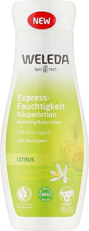 УЦІНКА Лосьйон для тіла "Цитрус" - Weleda Hydrating Body Lotion Citrus * — фото N1