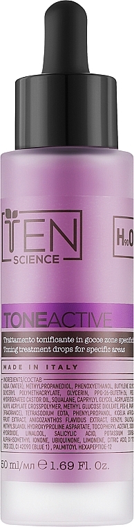 Тонизирующая активная сыворотка для тела - Ten Science Tone Active Treatment Drops  — фото N1