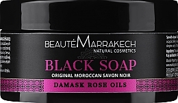 Парфумерія, косметика Натуральне чорне мило "Троянда" - Beaute Marrakech Savon Noir Moroccan Black Soap