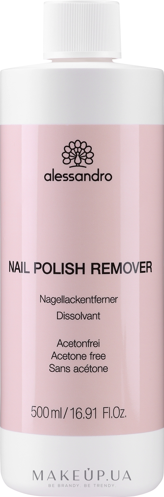 Жидкость для снятия лака без ацетона - Alessandro International Nail Polish Remover Acetone Free — фото 500ml