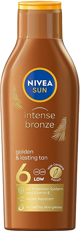 Солнцезащитный лосьон "Интенсивный загар" SPF 6 - NIVEA SUN Intese Bronze — фото N1
