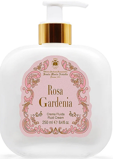 Santa Maria Novella Rosa Gardenia - Крем-флюид для тела (помпа) — фото N1