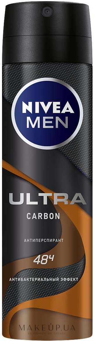 Дезодорант спрей антиперспирант для мужчин - NIVEA MEN Deodorant Ultra Carbon — фото 150ml
