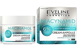 Парфумерія, косметика Крем-ампула для обличчя - Eveline Cosmetics Niacinamide Therapy Cream-Ampoule 6% Reinforcing Complex Day And Night