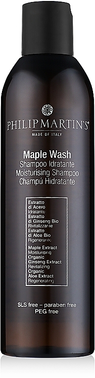 Увлажняющий шампунь для сухих волос - Philip Martin's Maple Wash Hydrating Shampoo