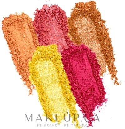 Палетка тіней для повік - Profusion Cosmetics Blooming Hues 5-Shade Palette — фото Honest Hibiscus