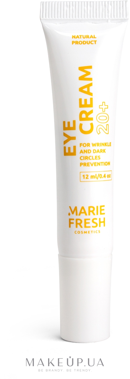 Крем для шкіри навколо очей для запобігання появи зморшок та темних кіл 20+ - Marie Fresh Cosmetics Eye Cream — фото 12ml