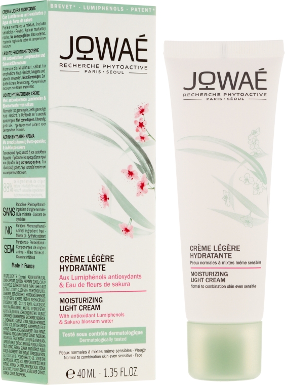 Увлажняющий легкий крем для лица - Jowae Moisturizing Light Cream