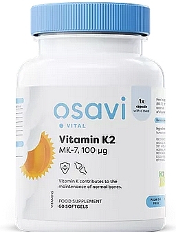 Пищевая добавка "Витамины K2 MK-7" 100mcg - Osavi — фото N1