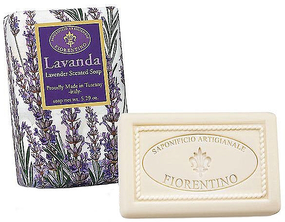 Мило натуральне "Лаванда" - Saponificio Artigianale Fiorentino Masaccio Lavender Soap — фото N2