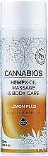Парфумерія, косметика Олія для масажу "Лимон" - Cannabios Hempx-Oil Massage & Body Care Lemon Plus