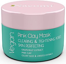Парфумерія, косметика Маска з рожевою глиною - Nacomi Cleansing & Tightening Pores Pink Clay Mask