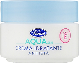 Увлажняющий, антивозрастной крем c витамином Е для лица - Venus Crema Idratante Antieta Aqua 24 Vitamina E  — фото N1