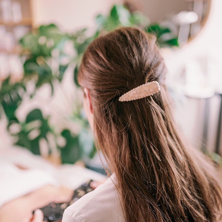 Заколка для волос "Горный хрусталь" - Crystallove Clear Quartz Hair Clip — фото N2