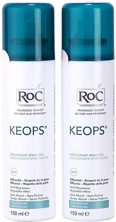 Набор - RoC Keops 24H Deodorant Spray Normal Skin (2 х deo/150ml) — фото N1