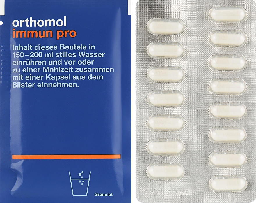 Витамины, гранулы + пробиотик (30 дней) - Orthomol Immun Pro — фото N2