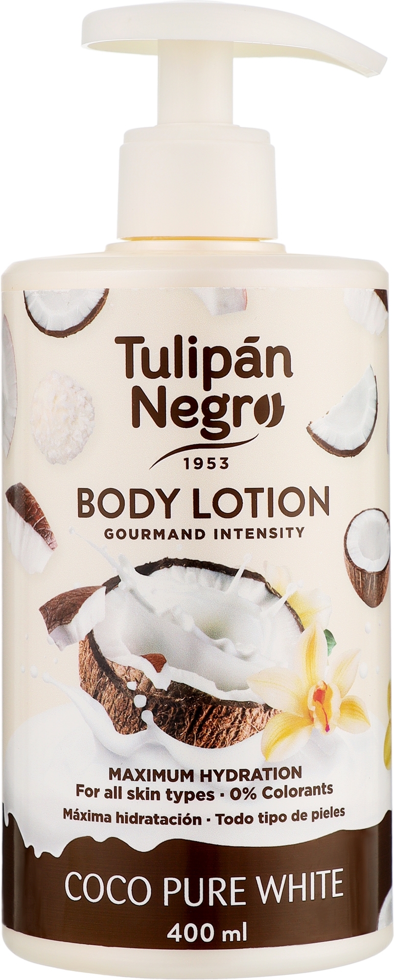 Лосьон для тела - Tulipan Negro Coco Pure White Body Lotion — фото 400ml