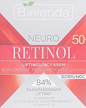 Духи, Парфюмерия, косметика Крем-лифтинг, концентрат против морщин 50+ - Bielenda Neuro Retinol