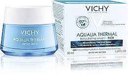 Насыщенный крем для глубокого увлажнения кожи лица - Vichy Aqualia Thermal Rehydrating Cream Rich — фото N2