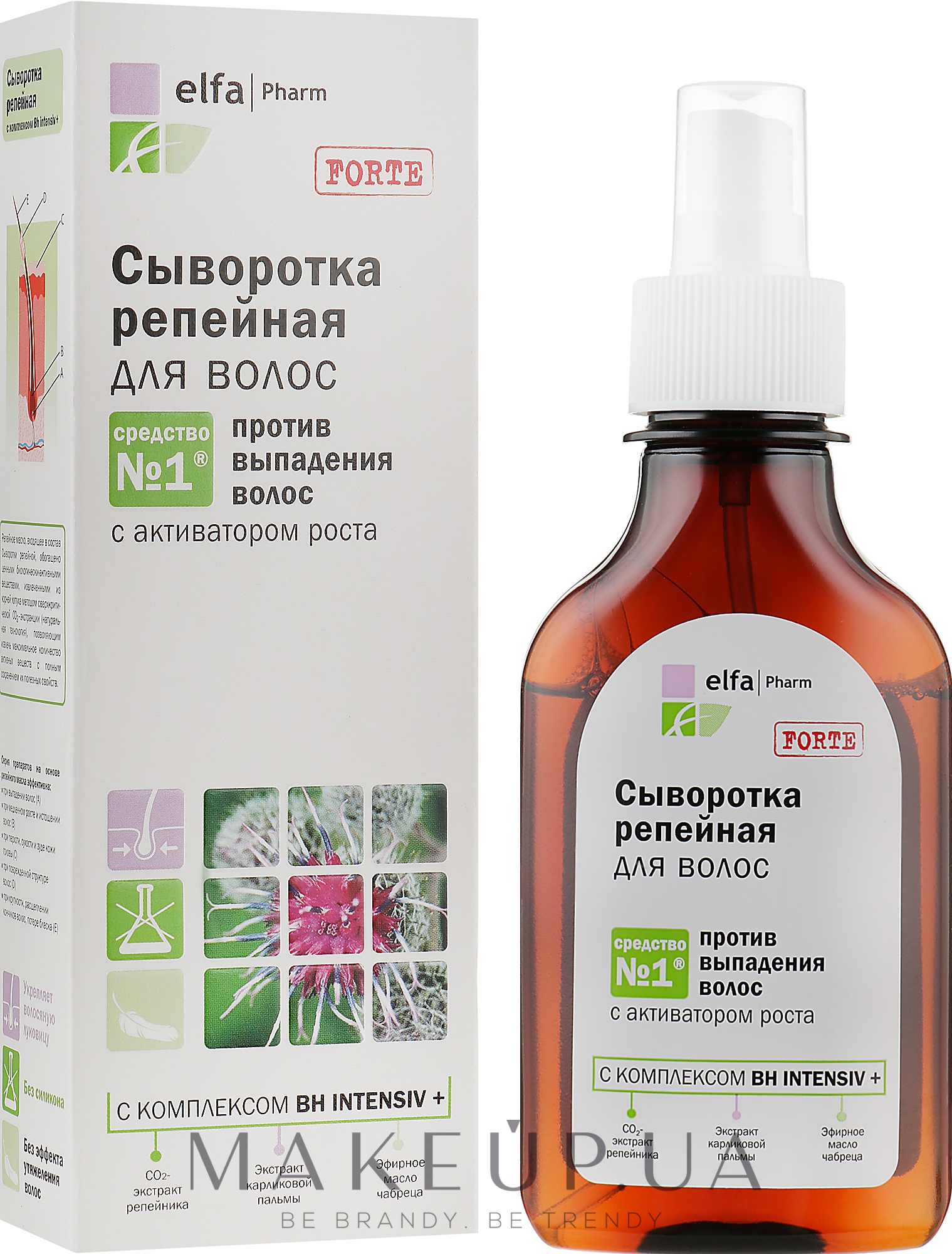 Сироватка реп'яхова проти випадіння волосся - Elfa Pharm — фото 100ml