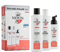 Парфумерія, косметика Набір - Nioxin Hair System System 4 Kit (shm/300ml + cond/300ml + mask/100ml)