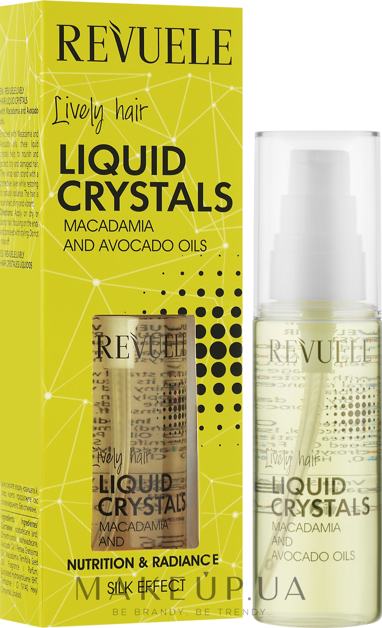 Рідкі кристали для волосся - Revuele Lively Hair Liquid Crystals With Macadamia and Avocado Oils — фото 50ml