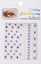 Духи, Парфюмерия, косметика Наклейкли для ногтей, фиолетовые - Lolita Accessories 3D Nail Art Stickers