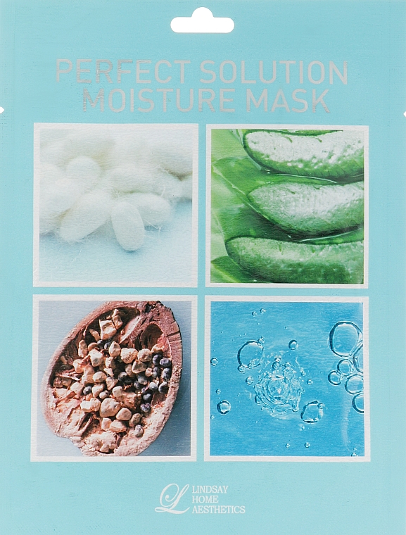 Зволожувальна маска для обличчя "Ідеальне рішення" - Lindsay Perfect Solution Moisture Mask — фото N1