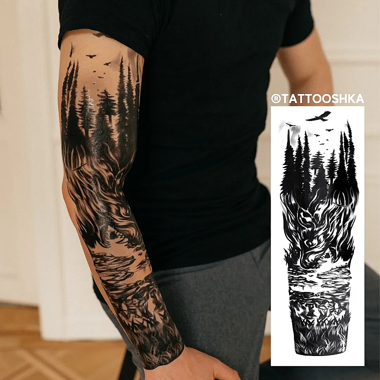 Татуировки стиля япония на рукаве