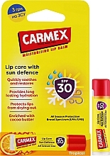 Бальзам для губ с тропическим ароматом - Carmex SPF30 Tropical Click Stick — фото N2