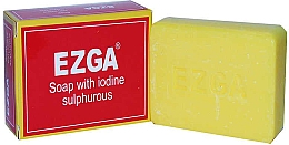 Натуральное серное мыло - Ezga Soap with Iodine Sulpfurous — фото N2