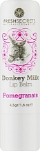 Бальзам для губ з ослячим молоком та гранатом - Madis Fresh Secrets Lip Balm — фото N1