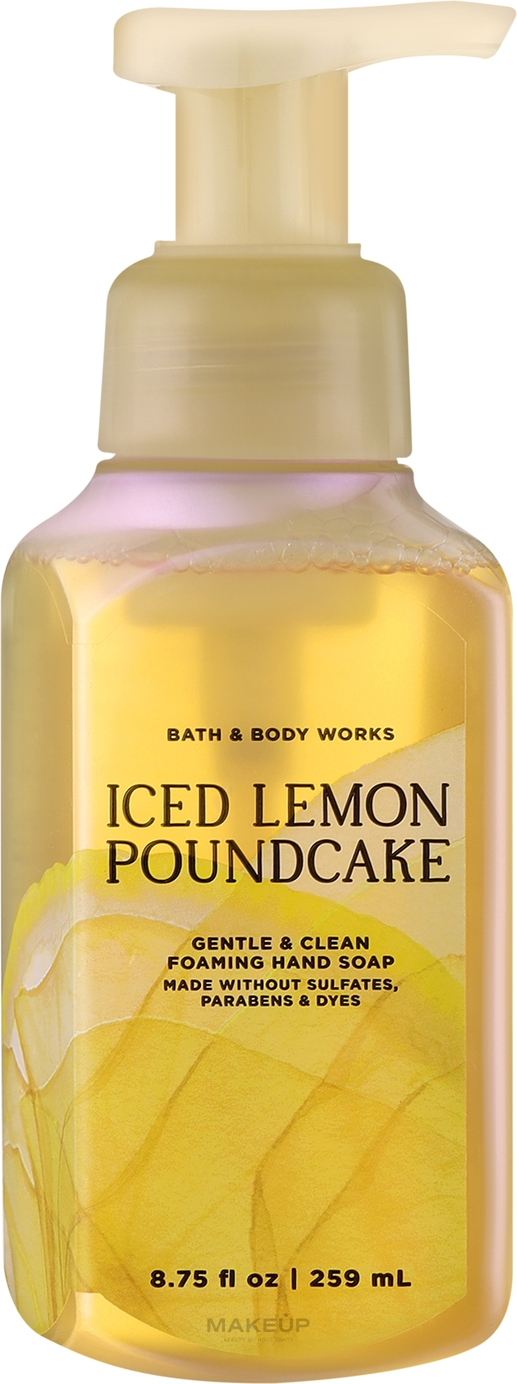 Мило-піна для рук "Крижаний лимонний пиріг" - Bath And Body Works Gentle & Clean Foaming Hand Soap Iced Lemon Pound Cake — фото 259ml