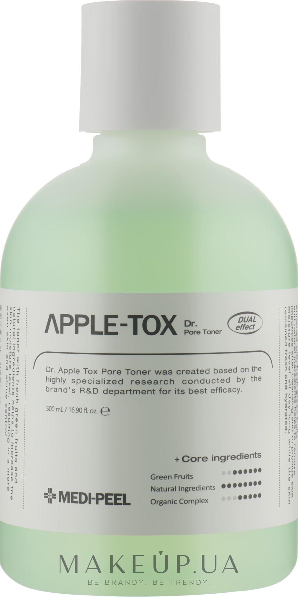 Пілінг-тонер для обличчя з яблуком - Medi-Peel Dr.Apple Tox Pore Toen — фото 500ml