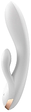 Вибратор-кролик, белый - Satisfyer Double Flex Connect App White — фото N2