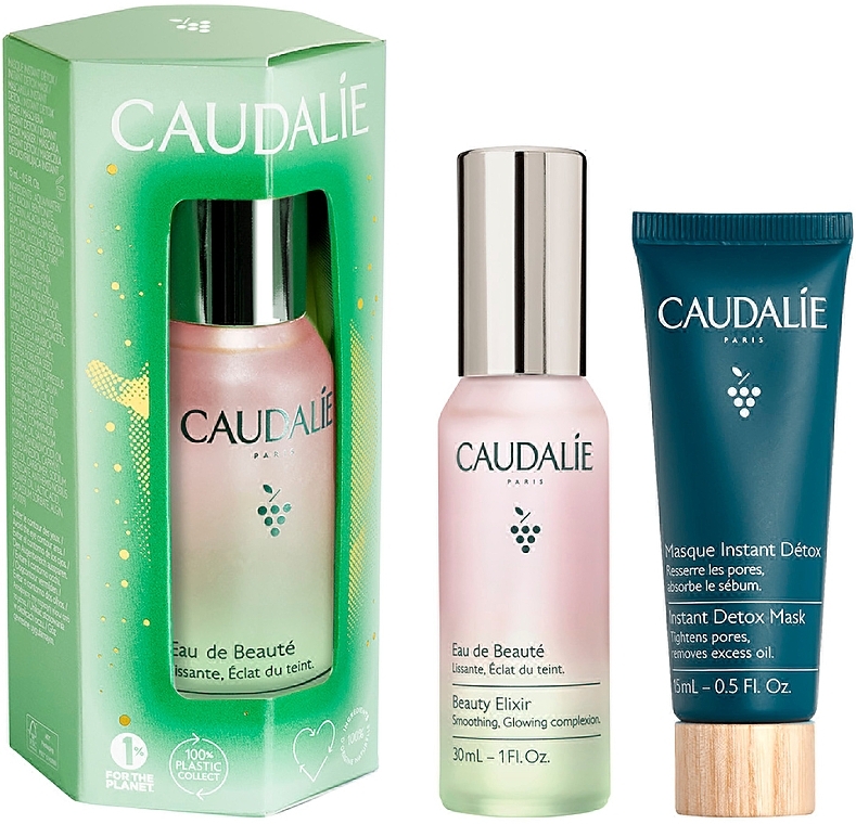 Набор - Caudalie (elixir/30ml + f/mask/15ml) — фото N1