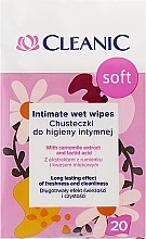 Салфетки для интимной гигиены, 20 шт. - Cleanic Soft Intimate Wet Wipes — фото N1