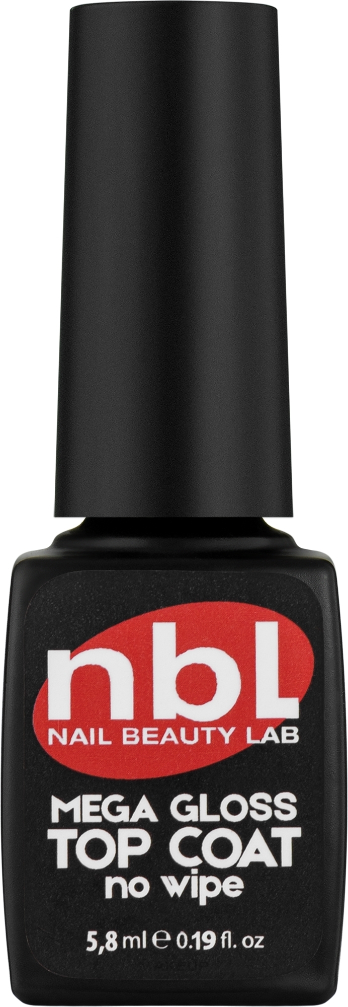Топ для гель-лака "Мега-блеск" без липкого слоя - Jerden NBL Nail Beauty Lab Mega-Gloss Top Coat No Wipe — фото 5.8ml