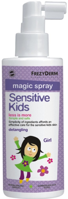 Детский спрей для распутывания волос - Frezyderm Sensitive Kids Magic Spray for Girls — фото N1
