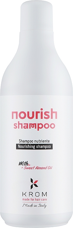 Живильний шампунь з екстрактом солодкого мигдалю - Krom Nourish Shampoo — фото N1