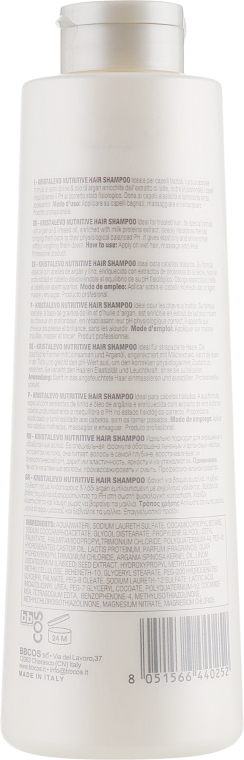 Шампунь для волосся, живильний - Bbcos Kristal Evo Nutritive Hair Shampoo — фото N2