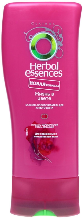 Бальзам-ополаскиватель для окрашенных и мелированных волос "Жизнь в цвете" (с розой и маракуйей) - Herbal Essences Ignite My Color — фото N2
