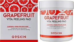 Пилинг-пэды для очищения кожи, с грейпфрутом - G9Skin Grapefruit Vita Peeling Pad — фото N2