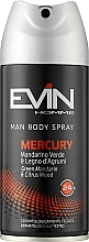 Парфумерія, косметика Дезодорант-спрей "Mercury" - Evin Homme Body Spray