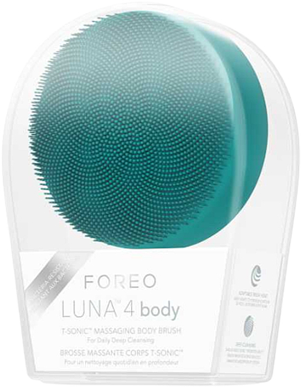 Ультрагігієнічна щітка для тіла з масажем T-Sonic - Foreo Luna 4 Body T-Sonic Massaging Body Brush Evergreen — фото N5