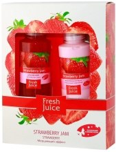 Парфумерія, косметика Набір комплексний догляд за тілом - Fresh Juice Strawberry Jam (s/gel/250ml + b/lot/250ml)