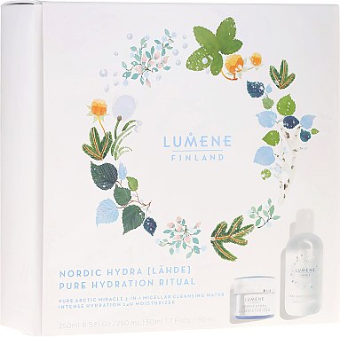 Набор - Lumene Lahde Pure Hydration Ritual Christmas Set (water/250ml + cr/50ml)