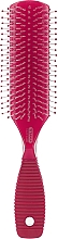 Щітка масажна, 9 рядів, овальна, рожева - Titania — фото N1