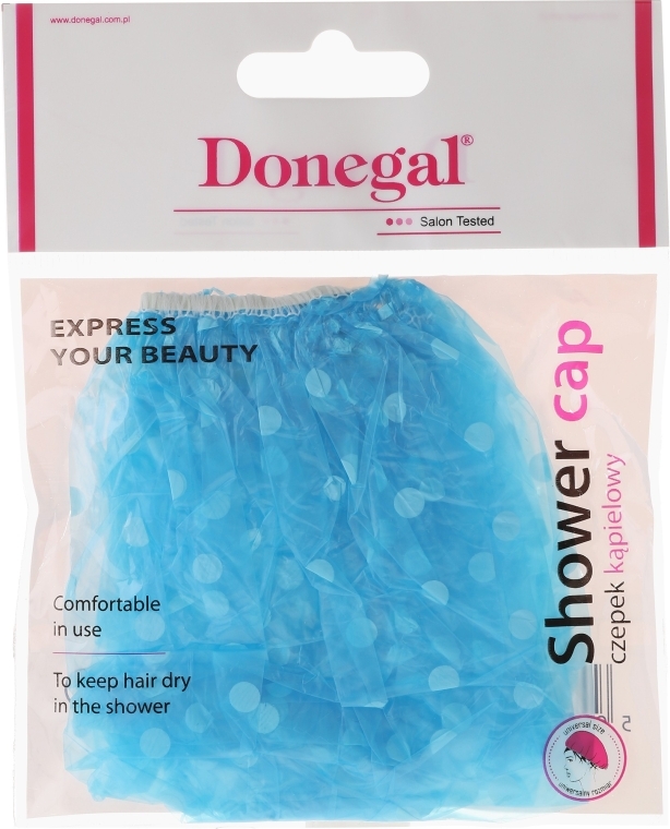 Шапочка для душа, 9298, голубая - Donegal — фото N1
